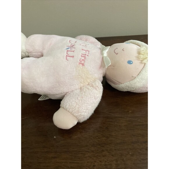 Soft Dreams My First Doll Plush Pink Doll Rattle Plush 9 Inches - Picture 8 of 11